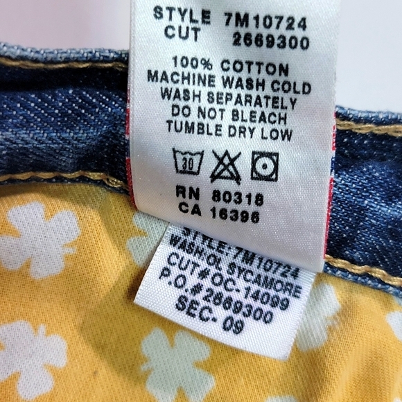 LUCKY ☘ BRAND ♡ Men's Denim Short Inseam Classic Fit Short Length Blue Jeans 36 - Picture 13 of 17